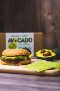 avocado puree burger